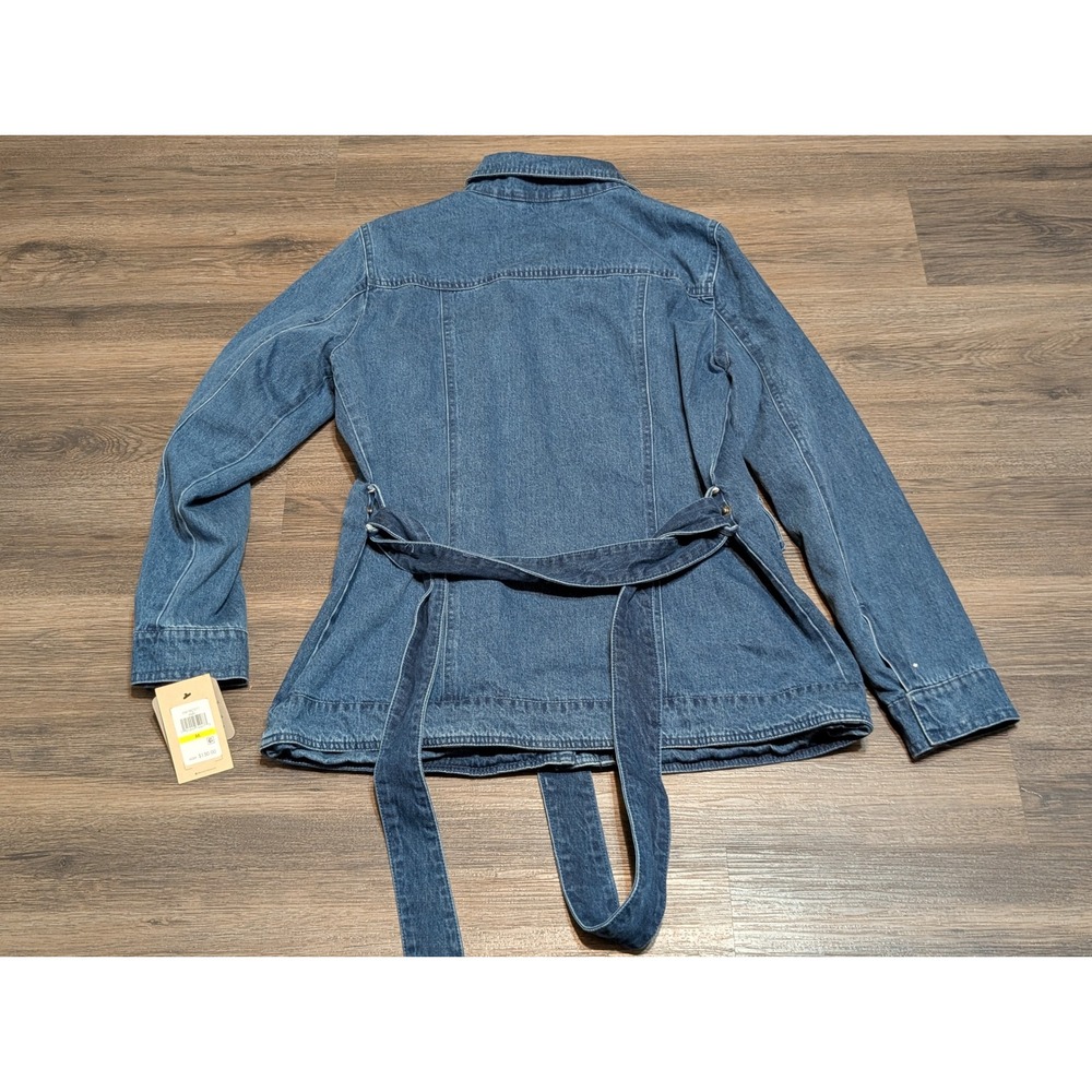 Levi Strauss Co. Women's Denim Utility Jacket Belted Garment Washed Medium - Picture 5 of 7